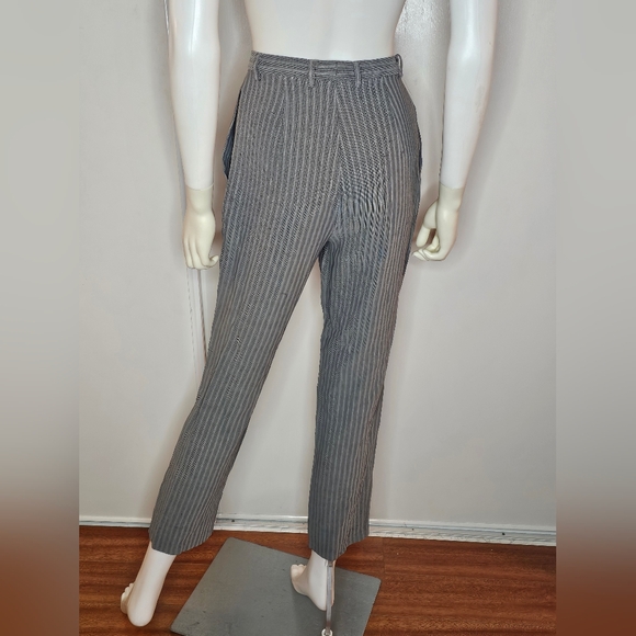 Max Studio Gray Pinstripe Trousers Size S - Picture 2 of 8